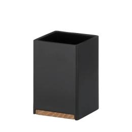 Стакан для зубних щіток KELA Cube 7х7х11 см Black (23687)