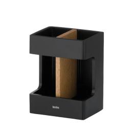 Стакан для зубних щіток KELA Cube 8.5х6.5х11.5 см Black (23688)