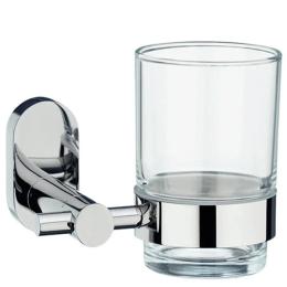 Стакан для зубних щіток настінний KELA Lucido 11.5х7.5х9.5 см Silver (22675)
