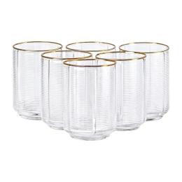 Набір стаканів YiWu Stunning 450 мл, 6 штук Clear (HP-16-21)
