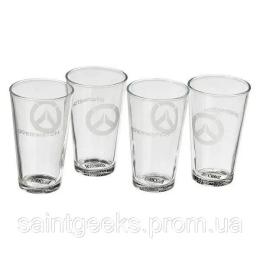 Набір стаканів YiWu OVERWATCH Pint Glasses Clear (B62425)