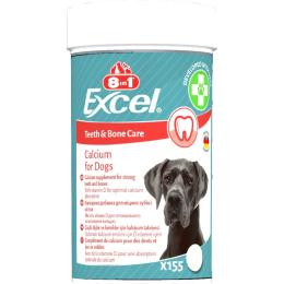 Вітаміни 8in1 Excel Calcium для цуценят та дорослих собак для зубів та кісток кальцій 155 шт (661826)
