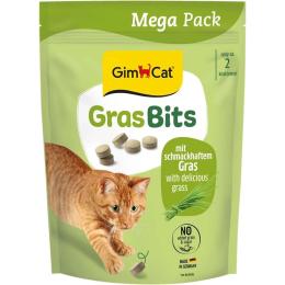 Вітамінізовані таблетки GimCat Gras Bits для котів усіх порід трав яні кульки 425г пауч (G-427492/G-427270)