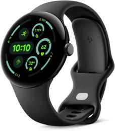 Смарт-годинник Google Pixel Watch 3 45 mm Wi-Fi Matte Black Aluminum Case/Obsidian Active Band