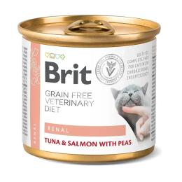 Вологий корм Brit Grain Free Veterinary Diets Renal для дорослих котів з хронічною нирковою недостатністю (100714/9870)