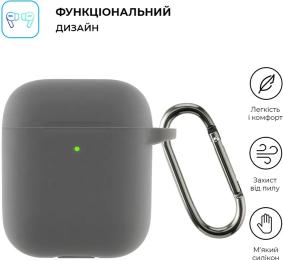 Чохол для навушників ArmorStandart Ultrathin Silicone Case With Hook Apple AirPods 2 ARM59677