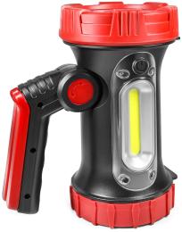 Ліхтарик Stark L-1-01 Black Red Li 5 W Osram LED + 3 W COB (243000101)