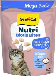 Вітаміни GimCat Nutri Biotin Bites для дорослих котів для покращення стану шкіри та шерсті з маскарпоне та біотином 425 г (G-419695)