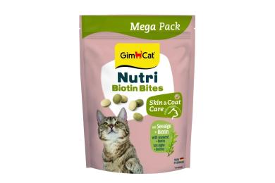 Вітаміни GimCat Nutri Biotin Bites для котів для покращення стану шерсті та шкіри з морськими водоростями 425 г (G-419701)