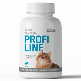 Вітаміни Provet PROFILINE для котів АКТИВ комплекс та виведення шерсті 180 таб (PR243160)