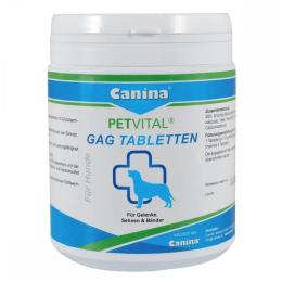 Мінеральний комплекс Canina Petvital GAG для собак для суглобів і тканин глюкозамін з екстрактом мідій 600 г 600 табл. (723324 AD_pause)