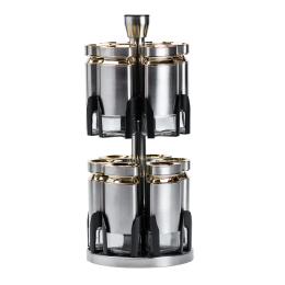 Набір ємностей для спецій TS Kitchen HP1327 Chrome
