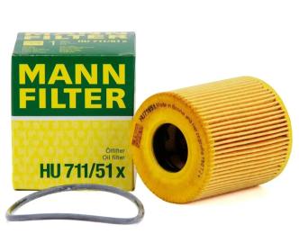 Масляний фільтр MANN-FILTER HU711/51X
