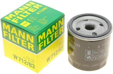 Масляний фільтр MANN-FILTER W712/83