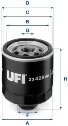 Масляний фільтр UFI 23.428.00