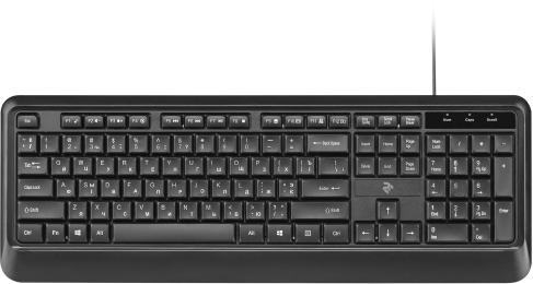 Клавіатура 2E KS130 Black (2E-KS130UB) USB (ENG/UKR/RU)