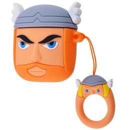 Чохол для навушників EpiK AirPods 1/2 Marvel &amp; DC series Brown + карабін