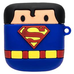 Чохол для навушників EpiK AirPods 1/2 Marvel &amp; DC series Blue + карабін