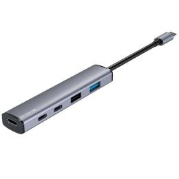 USB-хаб Proove Arc Link 5 in 1 Silver (HBAL00222024)