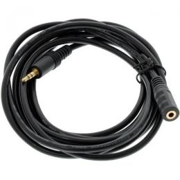 Аудіо-кабель Infinity Audio 3.5 мм (тато)  -  Audio 3.5 мм (мама) 10м Black (B01079)