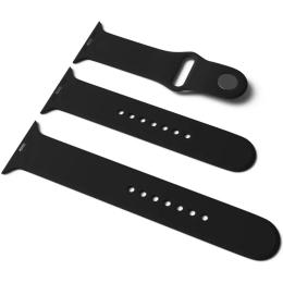 Ремінець для смарт-годинника EpiK для Apple Sport Watch Band 42/44 (S/M &amp; M/L) 3pcs Black/Black