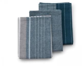 Набір кухонних рушників KELA Pasado 15971 Blue 65х45 см, 3 шт