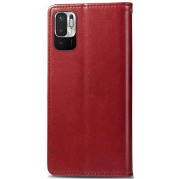 Чохол-книжка GETMAN Gallant (PU) для Xiaomi Redmi Note 10 5G/Poco M3 Pro Red
