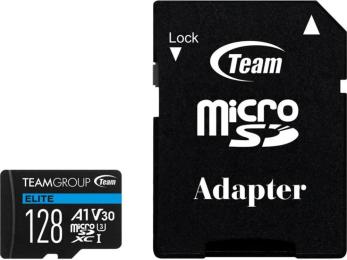 Карта памяті Team Elite TEAUSDX128GIV30A103 128GB microSDXC Class 10 UHS-I V30 A1