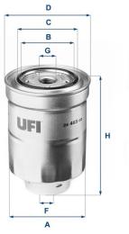 Паливний фільтр UFI 24.465.00