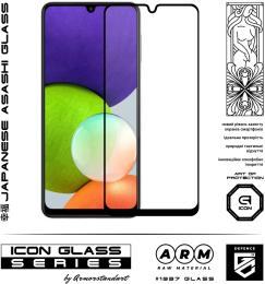 Захисне скло ArmorStandart Icon для Samsung Galaxy A22 4G Black