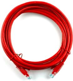 Патч-корд Ritar PCR-CU/30 Red литий UTP, RJ45, Cat.5e, 30 м Cu