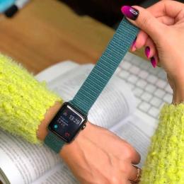 Ремінець для смарт-годинника EpiK Nylon для Apple watch 42mm/44mm Pine Green