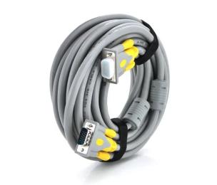 Відео-кабель Merlion 16191 VGA(тато)VGA(тато), 20m Gray Yellow 3+6GR