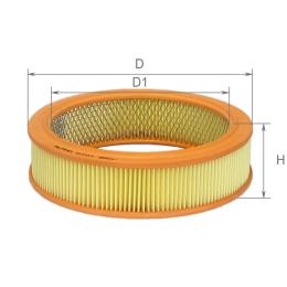 Фільтр повітряний ALPHA FILTER ВАЗ 2101/21099, 2115, 2110 карбюратор, АЗЛК, ЗАЗ 1102, Іж без войлока в упаковці (AF 0101)