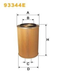 Фільтр повітряний WIX Filters Kamaz, FMB Famaba Glogow Ds. 0184 (93344E)