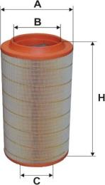 Фільтр повітряний WIX Filters M.A.N. TG-A, TGS, TGX, Steyr (Steyr-Daimler-Puch AG) 41 S (TGA) (93236E)