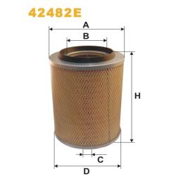 Фільтр повітряний WIX Filters Mercedes 11T, 7T, 8T, 9T (42482E)