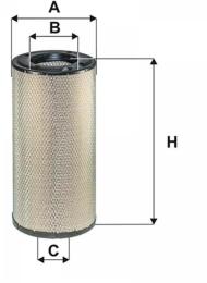 Фільтр повітряний WIX Filters Daewoo-FS Lublin Tarpan Honker, Iveco Daily IV/V, Case-IH, Deutz Fahr (93326E)