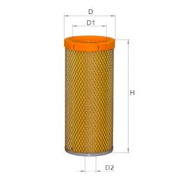 Фільтр повітряний ALPHA FILTER ДТ-75М/-75Н, Т-130, Дон-800, СК-5М Нива, ЗІЛ-5301 Бичок, ДЗ-99/-99А, ПАЗ внутрішній (AF 0752B)