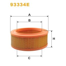 Фільтр повітряний WIX Filters Balcancar DV-1661, DV-1733, DV-1784-92 (93334E)