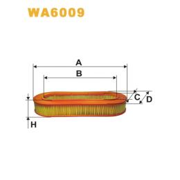 Фільтр повітряний WIX Filters Mercedes 200, 230 (WA6009)