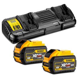 Зарядний пристрій до електроінструменту DEWALT DCB132X2 Black Yellow (2 акумулятори в комплекті)
