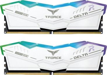 Оперативна память Team 32GB (2x16GB) DDR5 6000 MHz CL38 T-Force Delta RGB White (FF4D532G6000HC38ADC01)