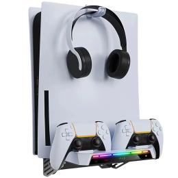 Зарядна станція для геймпада Infinity Wall Mount Kit For PS5/Pro/Slim Console with RGB Light Charging Station White