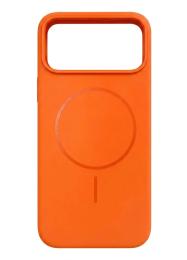 Чохол-накладка Infinity Silicone Case Luxury MagSafe для Apple iPhone 17 Pro Orange