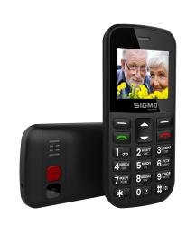 Кнопковий телефон Sigma mobile Comfort 50 Easy Black (4827798585214) (Уцінений)