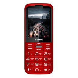 Кнопковий телефон Sigma mobile Comfort 50 Grace Red (Уцінений)
