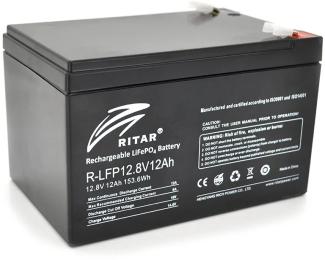 Акумулятор для ДБЖ Ritar LiFePO4 12.8 V 12 Ah 153.6 Wh (R-LFP 12.8 V 12 Ah)