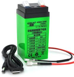 Акумулятор для ДБЖ QiSuo 4 V 8 A (QS-408) літієва з елементами Li-ion 18650