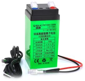 Акумулятор для ДБЖ QiSuo 4 V 10 A (QS-4010) літієва з елементами Li-ion 18650